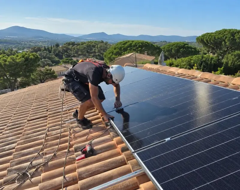 Installateur panneaux solaires Villedieu — pose photovoltaïque sur toiture
